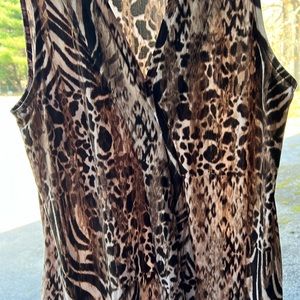 This is a leopard print blouse
